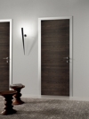 Bi-System Hinged Door with Aluminium, Stainless Steel or Matching Oak
